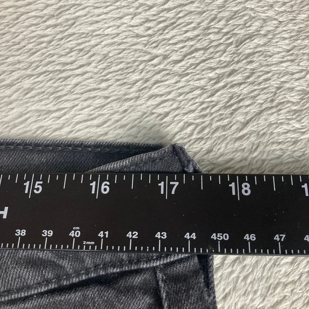 Levis 514 Straight‎ Fit Jeans Mens 34x29 (34x28) Faded Black Denim Pants